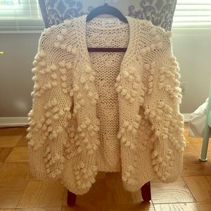 Chicwish cream HEART sweater